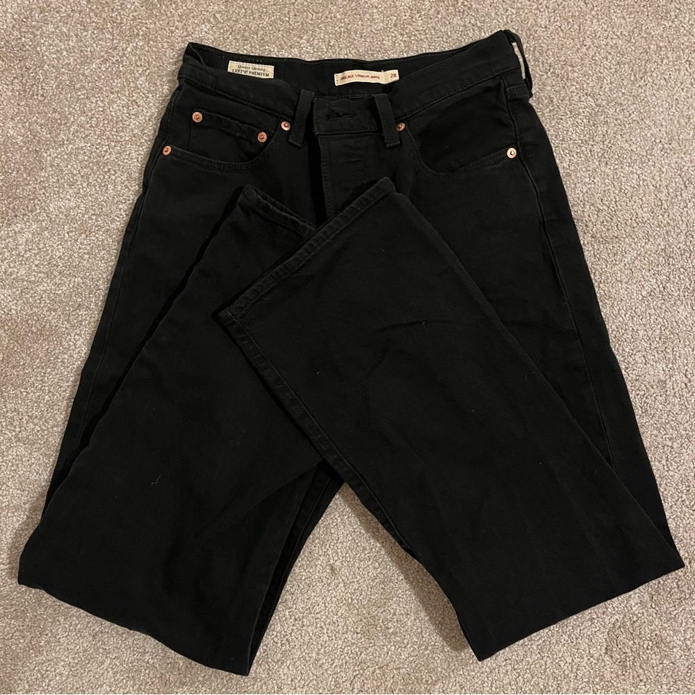 Levi’s Ribcage Straight Ankle - Black
